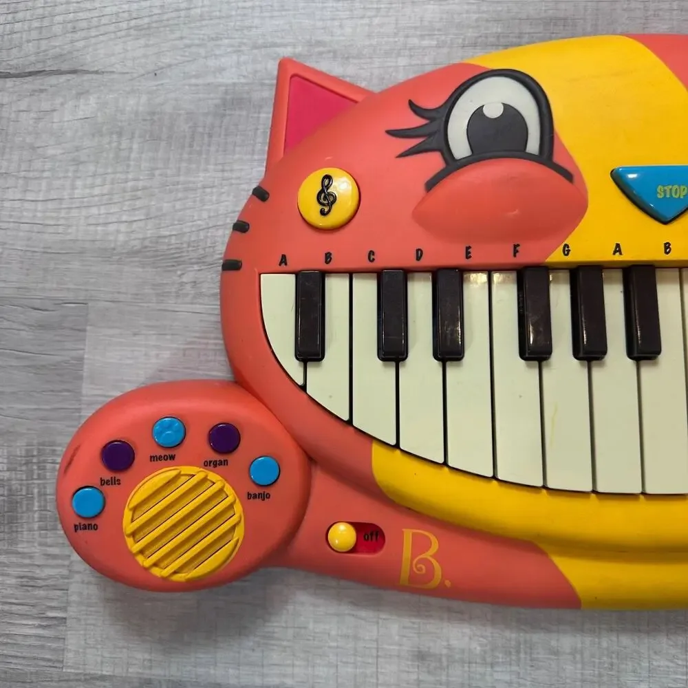 B. Toys Meowsic Cat Keyboard Piano w/ Microphone Interactive Musical Toy WORKS